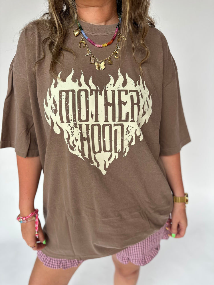 MOTHER HOOD FLAME HEART GRAPHIC TEE