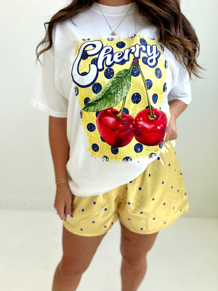 Cherry Polka Dot Graphic Tee