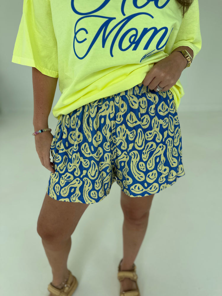 Trippy Smiley Flowy SHORTS