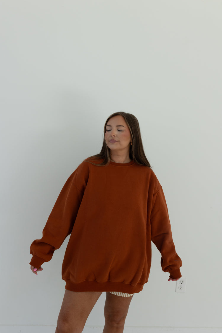 AUTUM ORANGE LUX CREW