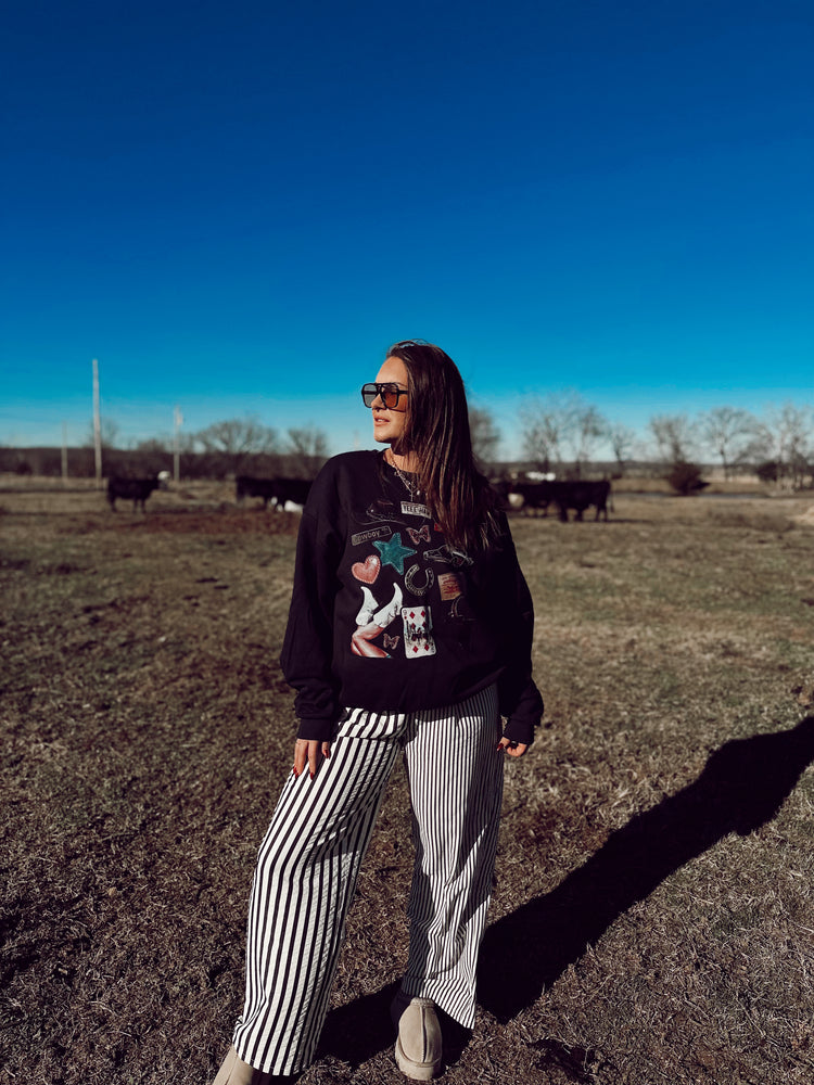 Western Collage Sweatshirt