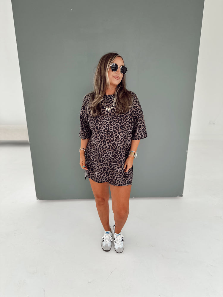 Deep Leopard TSHIRT LOUNGE SET