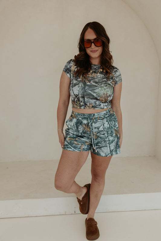 Silky Soft SS Baby Tee (GREY CAMO)