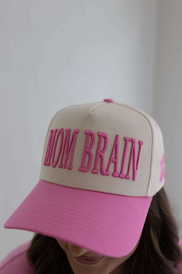 Mom Brain Hat (Pink)