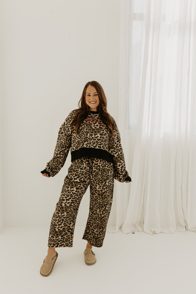 Barrel Sweat Pants (LEOPARD)