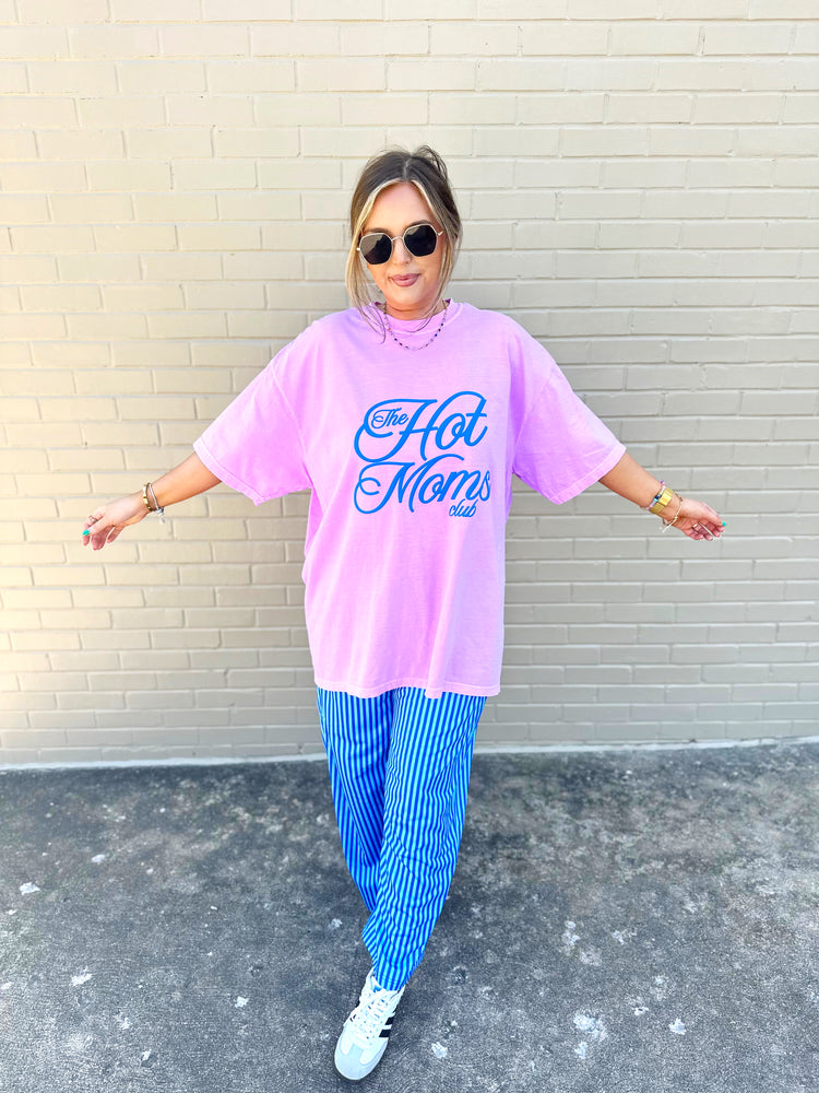 Hot Moms Club on NEON VIOLET (Cropped or full length)