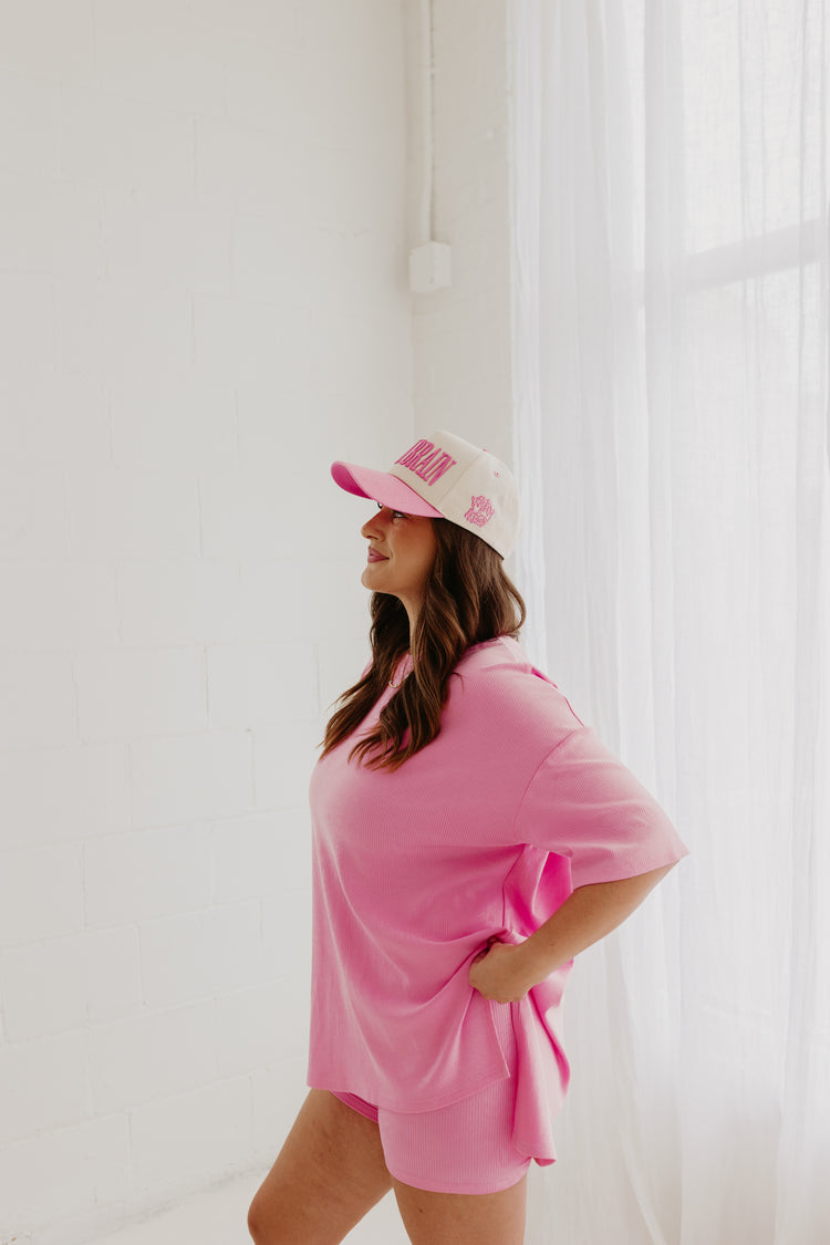 Ribbed Catlyn Set (Bubble gum Pink)