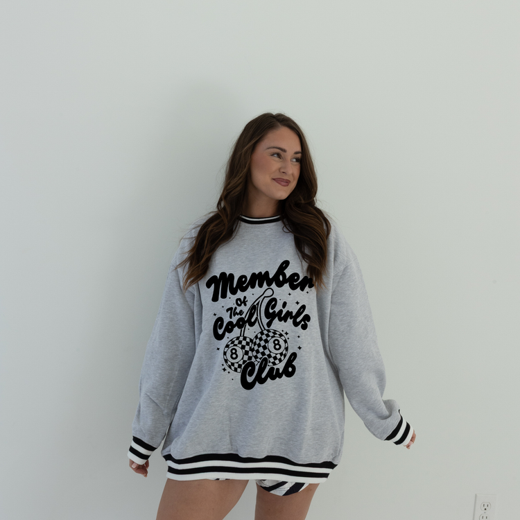 B&W CUFFED ASH LUX CREW