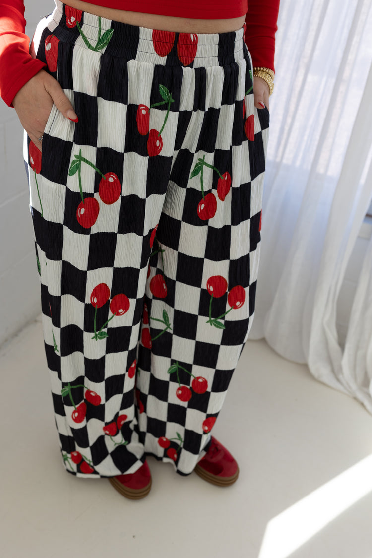 Cherry Drop Checkmate PANTS