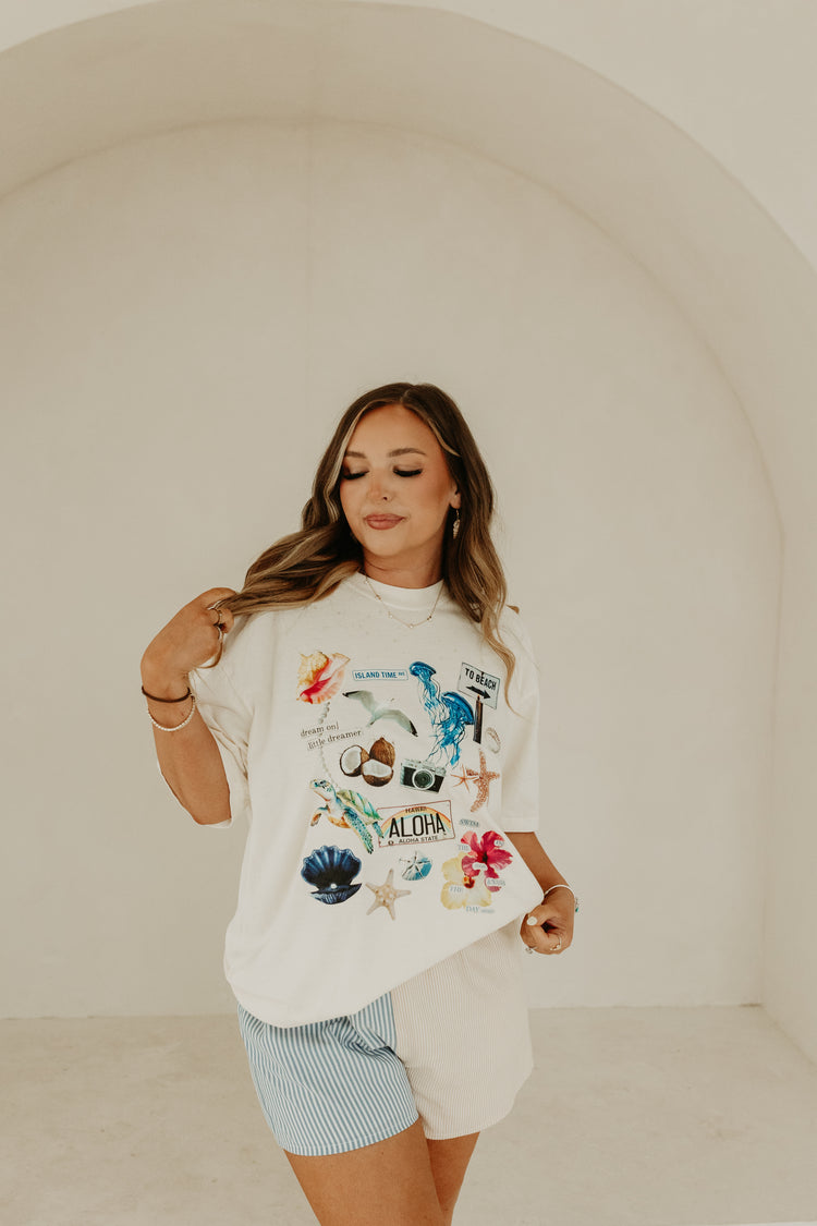 Beach Vacation Collage Graphic tee
