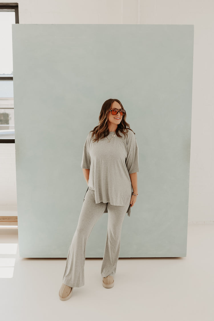 The Catlyn (PANTS) Set - Heather Grey