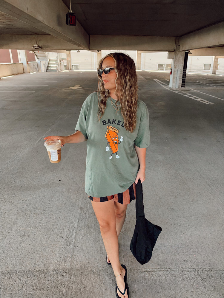 Pie Guy Graphic Tee (Moss)