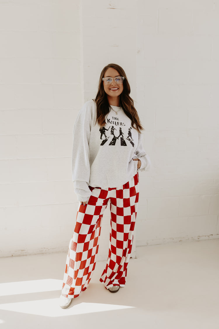 Red & White Checkmate PANTS