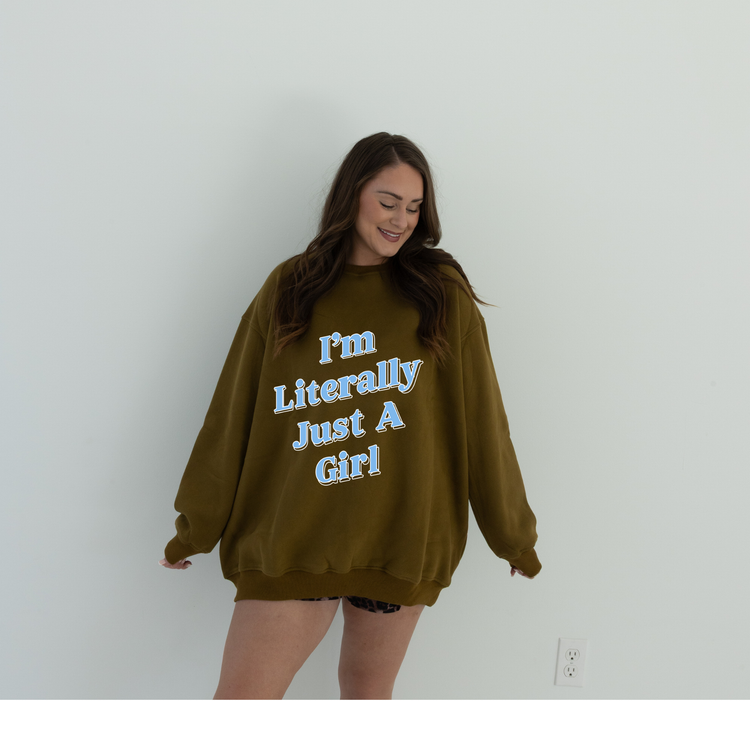 OLIVE GREEN LUX CREW