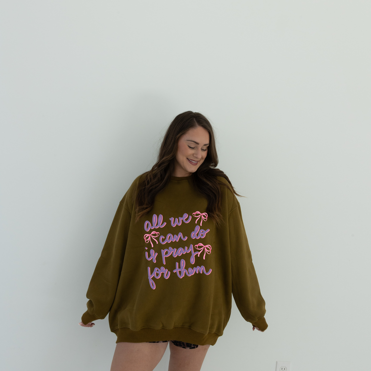 OLIVE GREEN LUX CREW