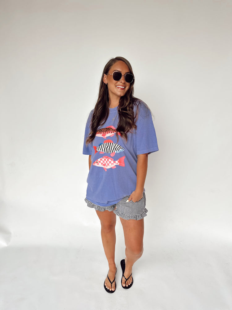 COLORFUL FISH GRAPHIC TEE!