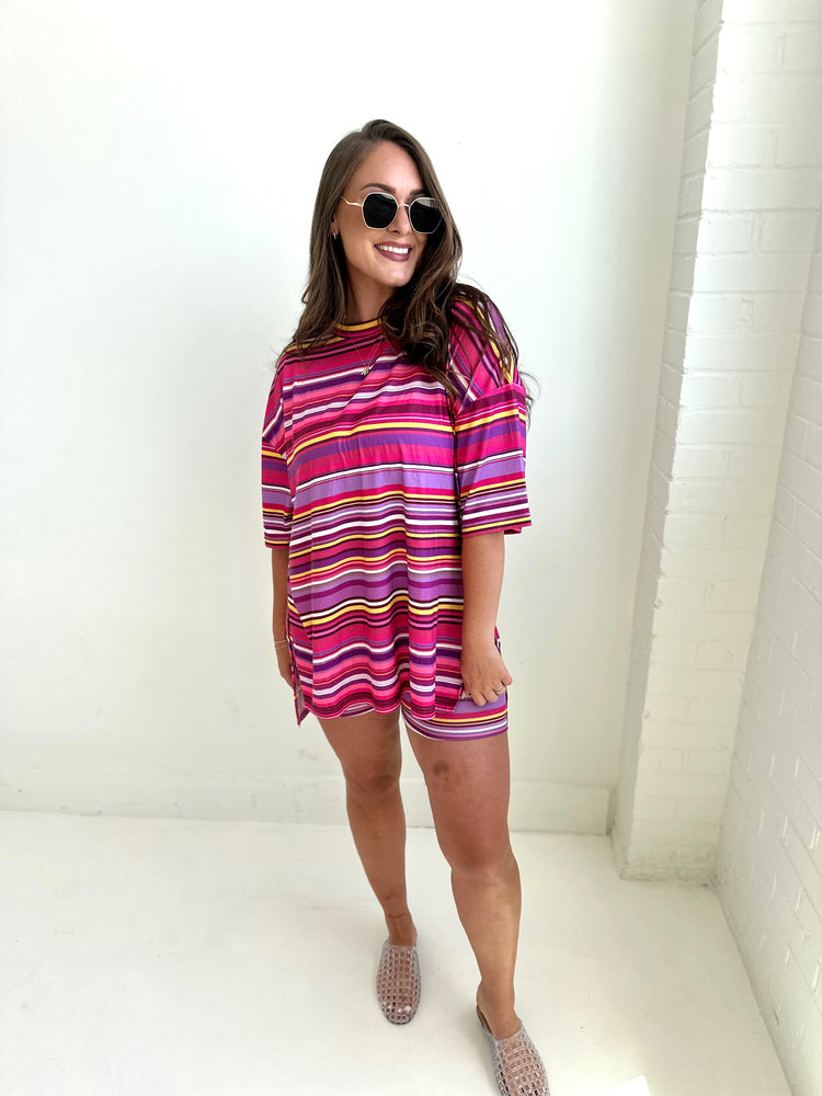 Deep Pink T-Shirt Lounge Set