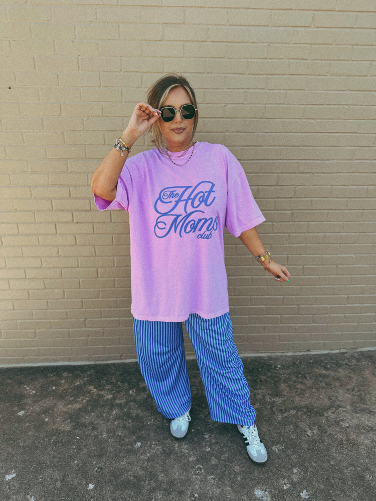 Hot Moms Club on NEON VIOLET (Cropped or full length)