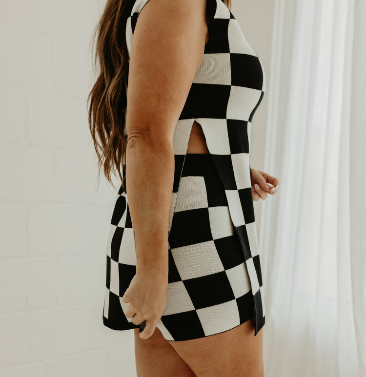 Vacation Set (B&W Checkered)