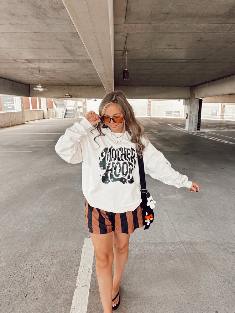 Black & Brown Striped Flowy SHORTS