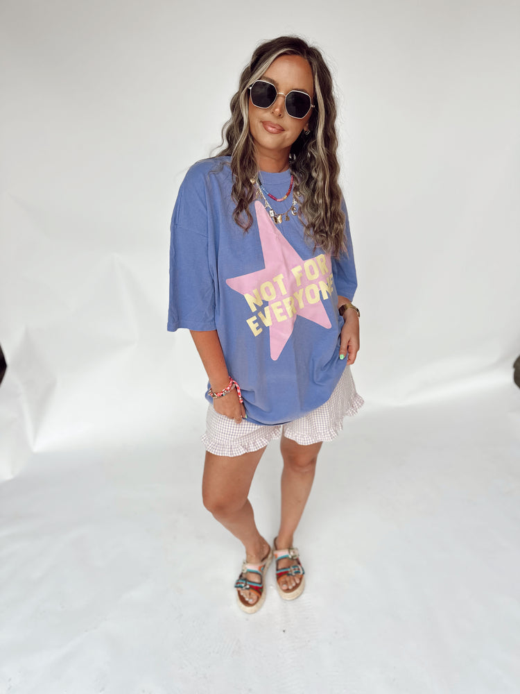 Purple & Yellow Gingham Ruffle SHORTS