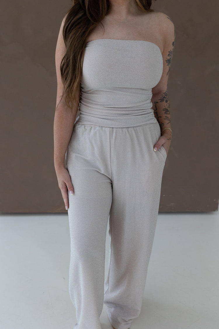 Palazzo Pants (Champagne)