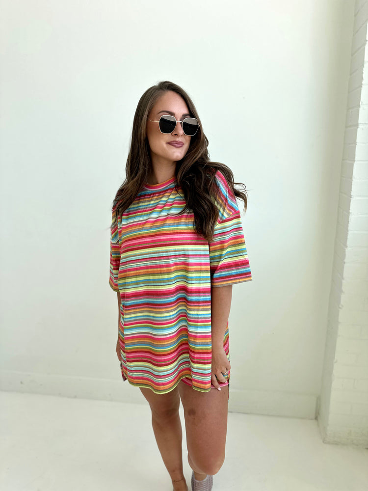 Multi-Color T-Shirt Lounge Set