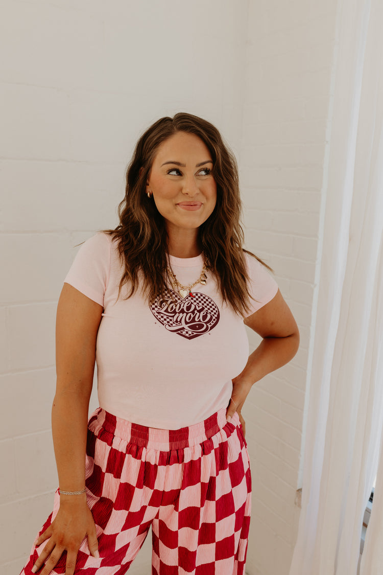 Love More (short sleeve) Baby Tee