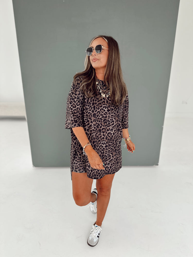 Deep Leopard TSHIRT LOUNGE SET