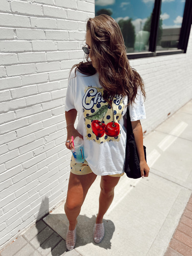 Cherry Polka Dot Graphic Tee
