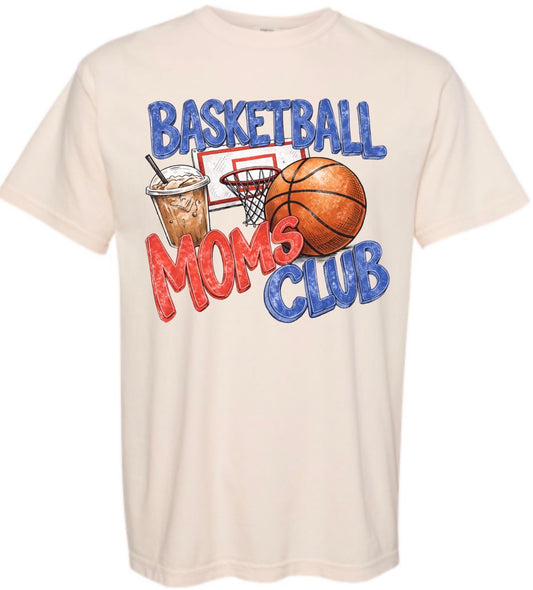 BBALL MOMS CLUB TEE (FULL LENGTH)