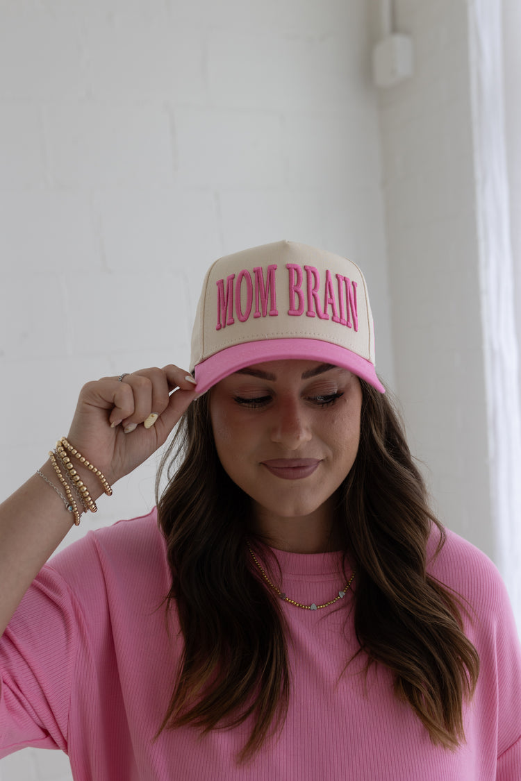 Mom Brain Hat (Pink)