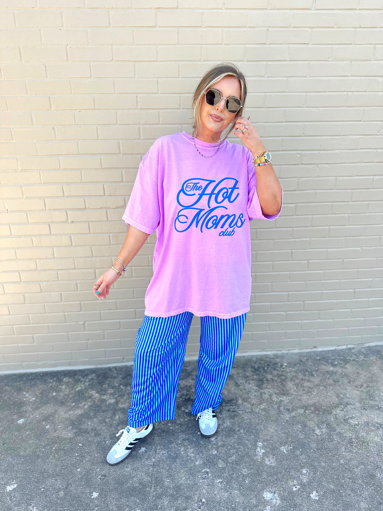 Hot Moms Club on NEON VIOLET (Cropped or full length)