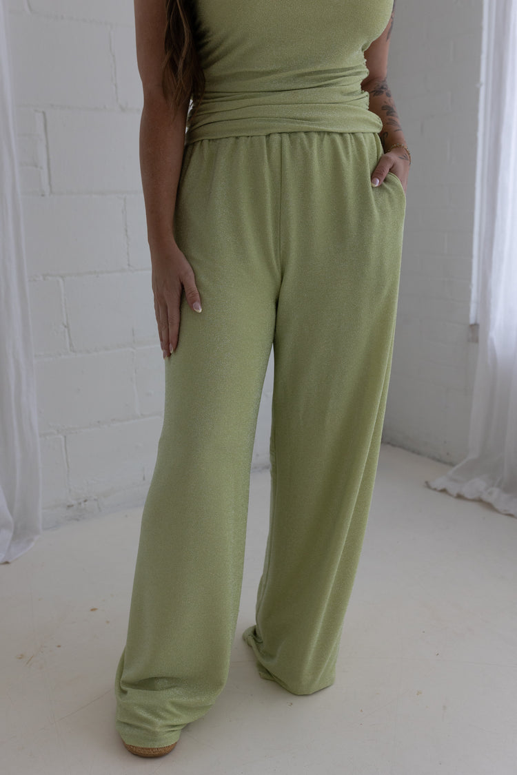 Palazzo Pants (Citrus Lime)