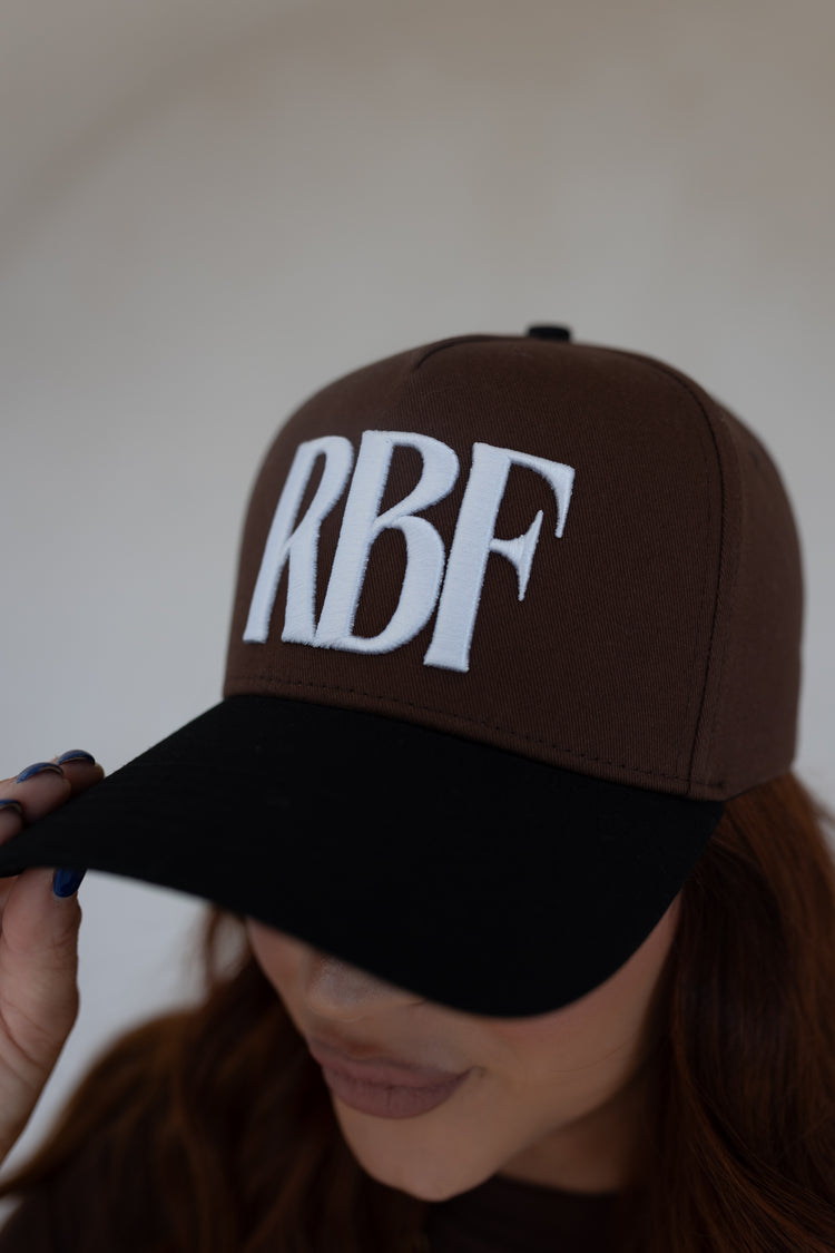 RBF HAT - BROWN / WHITE