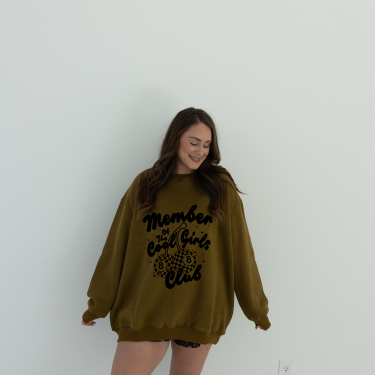 OLIVE GREEN LUX CREW