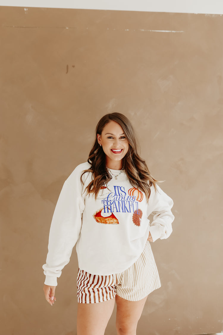 It’s Giving Thankful Crewneck Sweatshirt