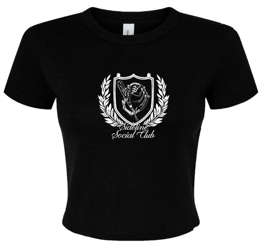 BASEBALL SIDELINE SOCIAL CLUB BABY TEE
