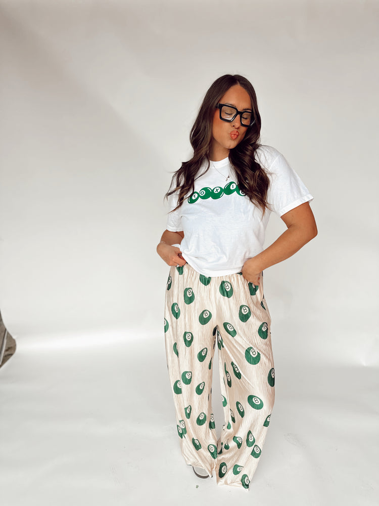 Toxic 8ball Graphic WHITE (cropped or full length)