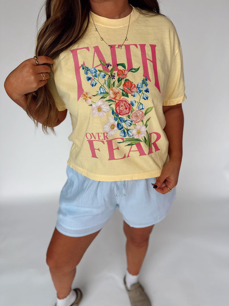 Faith Over Fear Graphic- BUTTER (cropped or full length)