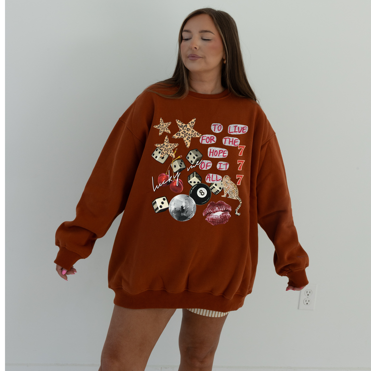 AUTUM ORANGE LUX CREW