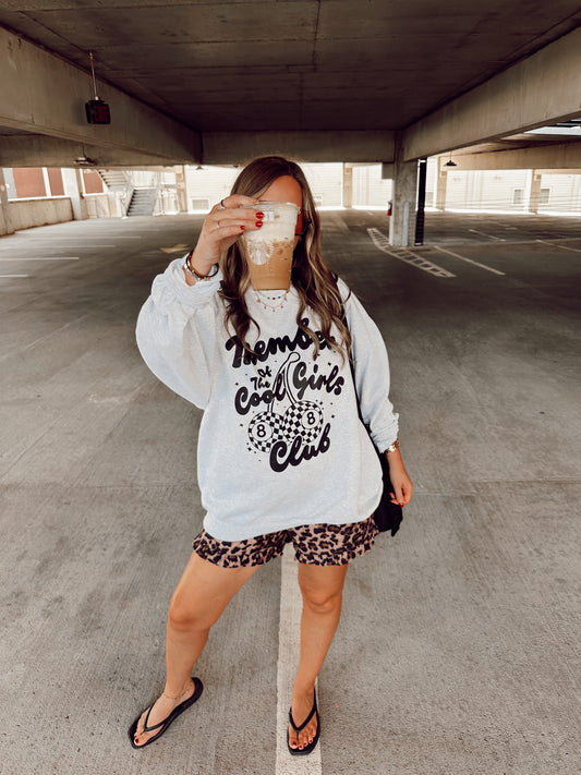Cool Girls Club Sweatshirt (Ash Grey)