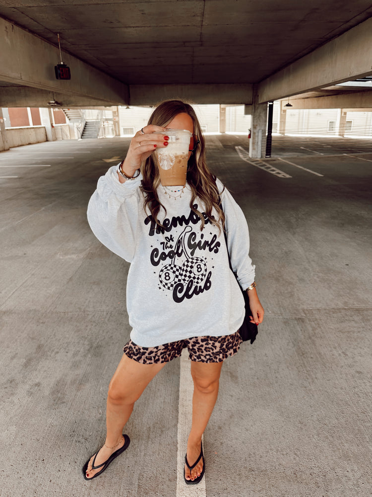 Cool Girls Club Sweatshirt (Ash Grey)