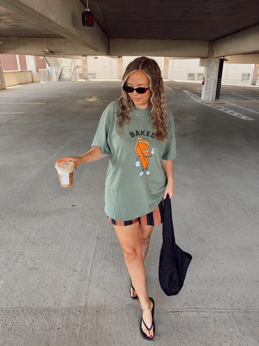 Pie Guy Graphic Tee (Moss)