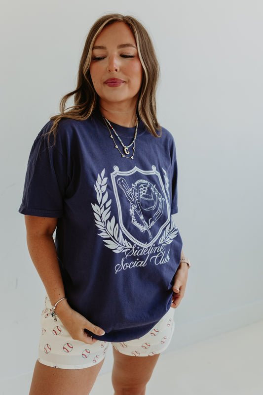 BASEBALL SIDELINE SOCIAL CLUB TEE