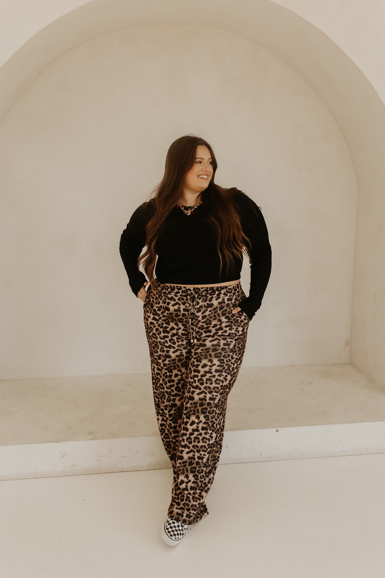 LEOPARD (DRAWSTRING) PANT