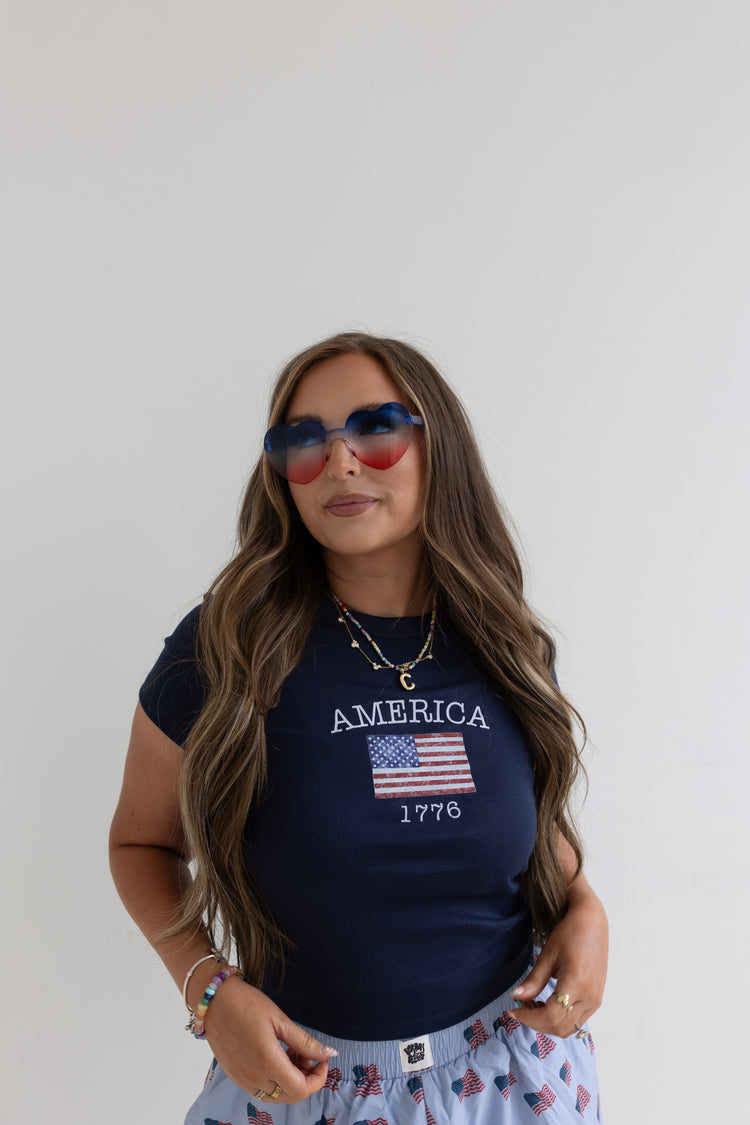 American Flag BABY TEE