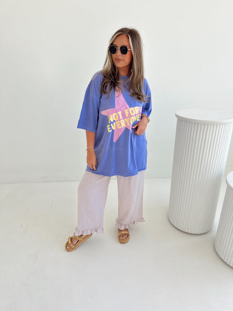 Not for Everyone Graphic T-shirt VIOLET (full length)