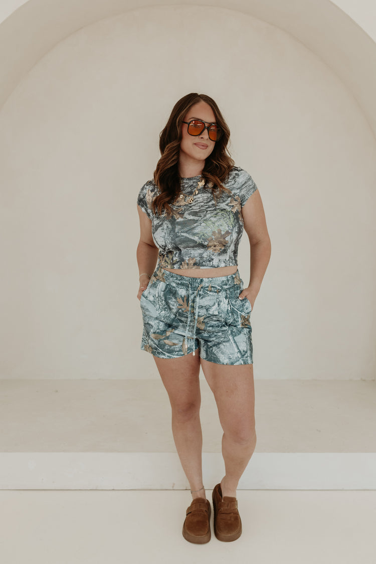 Silky Soft SS Baby Tee (GREY CAMO)