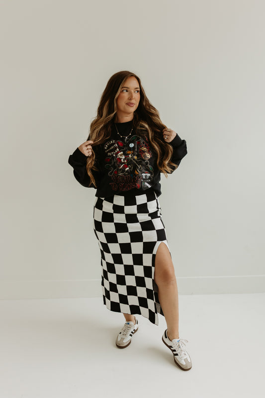 B&W B&B Dreams Checkered SKIRT